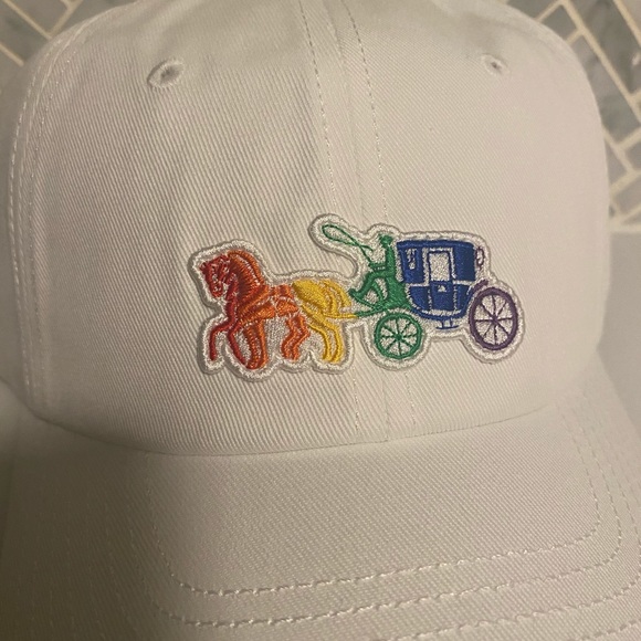 NWOT Coach Pride Rainbow Carriage Driver Hat - Picture 2 of 8